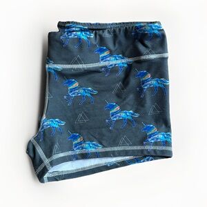 Fleo Unicorn Print Athletic Shorts XL